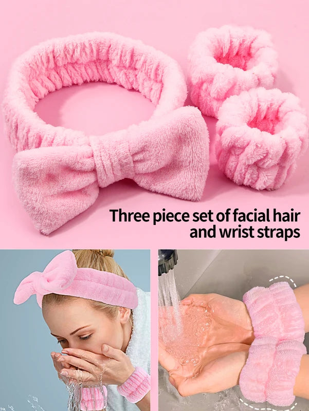 Makeup Brush and Sponge Set with Face Wash Brush and Headband - 29 Pcs