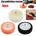 Car Polishing Pad Set 3pcs Sponge Buffing Discs for Auto Scratch Removal