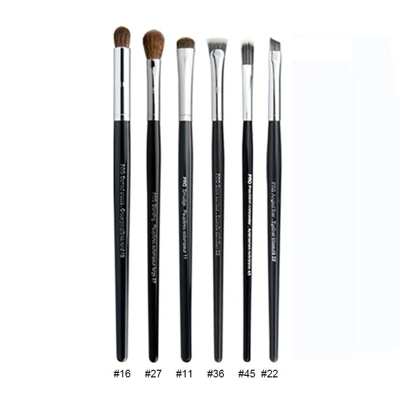 Professional Makeup Brush Set with Synthetic and Natural Hair for Face and Eyes
