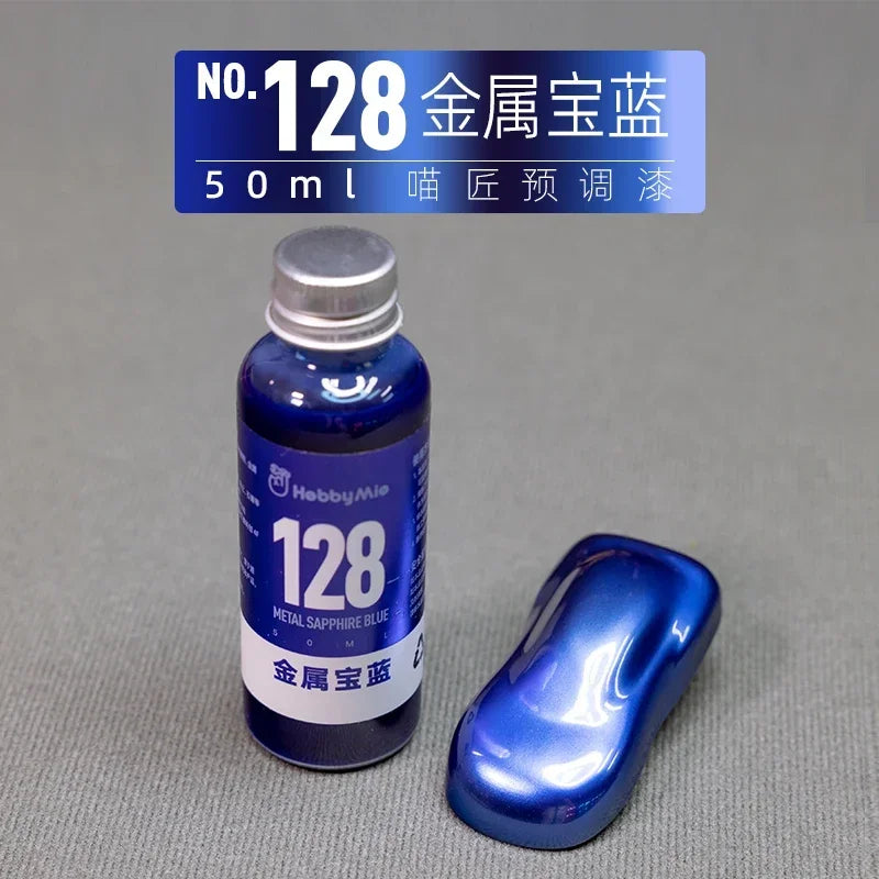 Pre-Mixed Oil-Based Metallic Paint for Model Building 50ml - DIY Hobby Tools