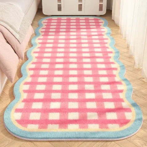 Large Plush Washable Area Rug for Living Room and Bedroom - Soft Non-Slip Floor Mat