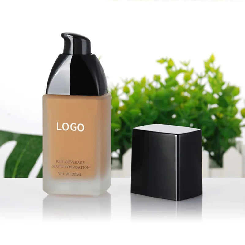 Liquid Foundation Bottle - Long Lasting Full Coverage Makeup with Custom Logo