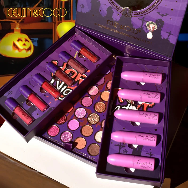 87-Color Makeup Kit Eyeshadow Lip Gloss Lipstick Set for Face & Eye