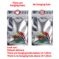 100pcs Transparent Ziplock Bags with Metallised One-Side for Packaging & Storage
