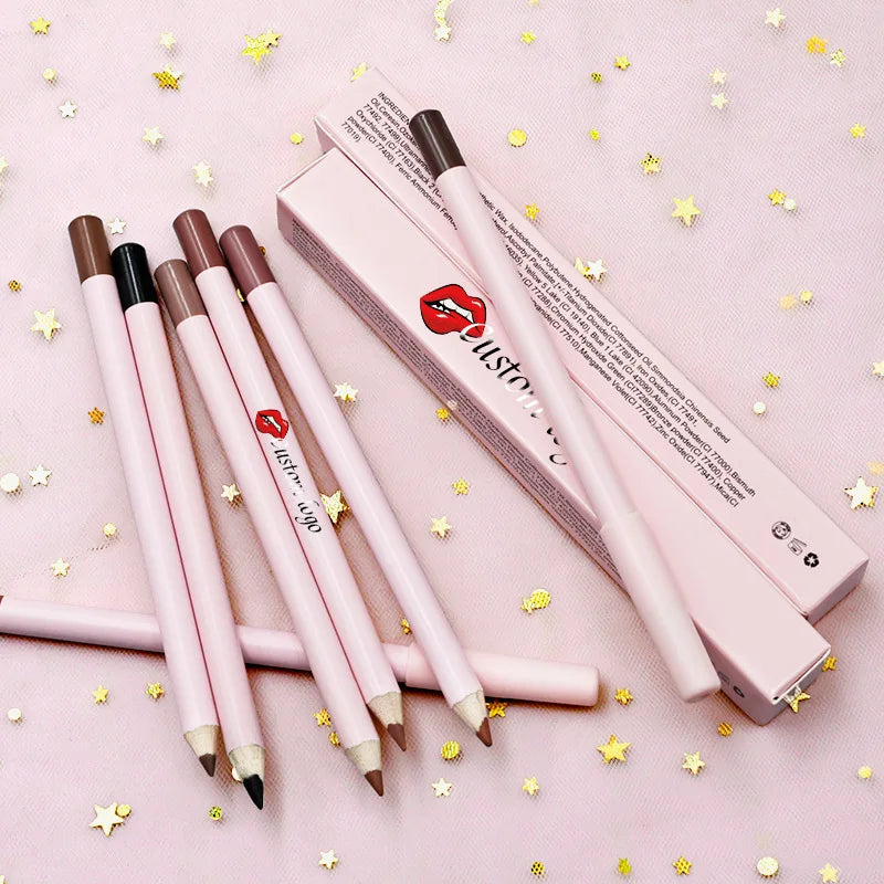Vegan Waterproof Long Lasting Lip Liner Pencil - Matte, Custom Logo, Cruelty-Free
