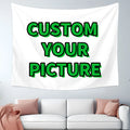 Custom Photo Tapestry Wall Hanging Personalized Decor for Home Indoor Banner