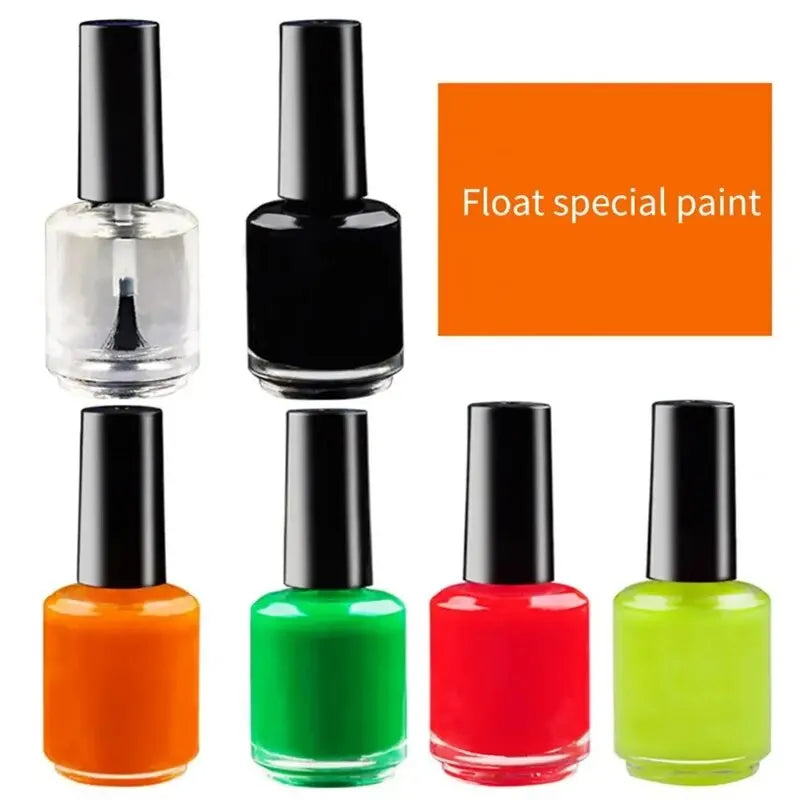 Fluorescent Paint for Fishing Floats - 15ML Bright Buoy Tail Repair Paint