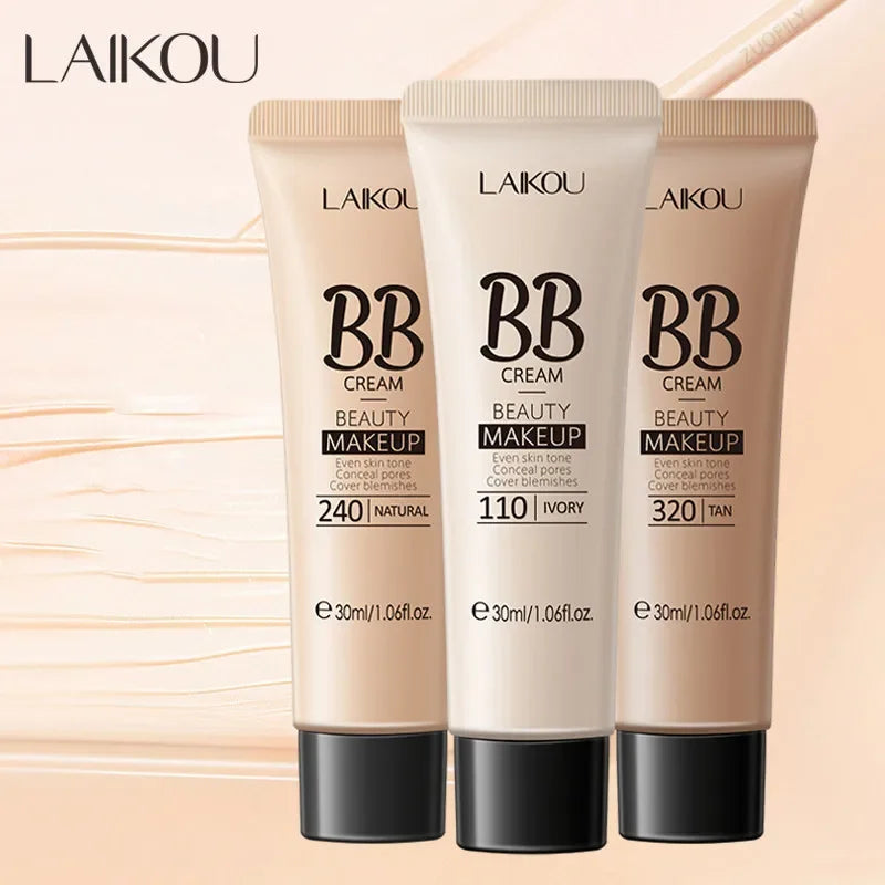 Long Lasting Waterproof BB Cream Makeup - Brighten & Cover Blemishes 30ml