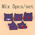 Japanese Anime Elf Enamel Pin Set - Cute Monster Brooches for Collectors & Jewelry Gift