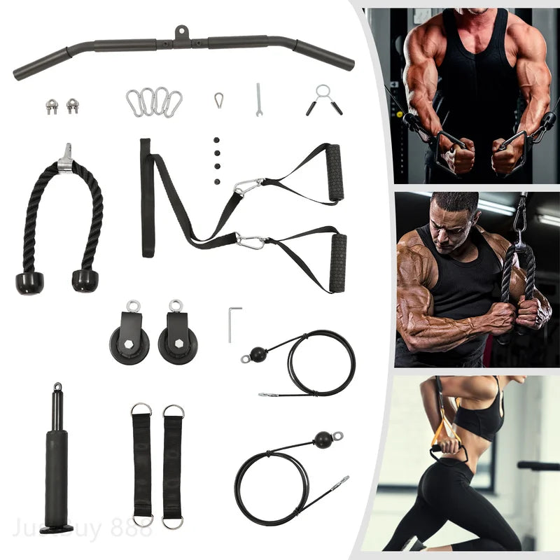 Cable Pulley System for Home Gym Fitness Strength Training Equipment