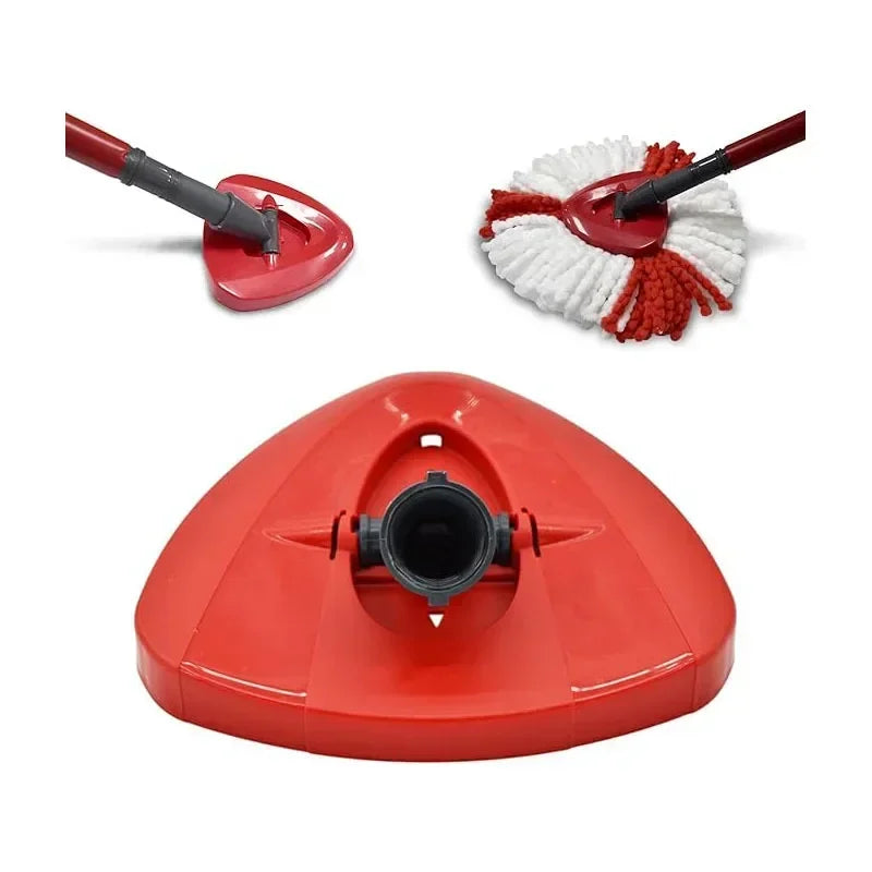 Spin Mop Base Disc - Replacement Plastic Triangle Mop Head for 360° Rotating Mop