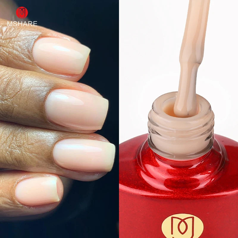 Milky Rose Rubber Gel Camouflage Nail Base Coat 10ml UV LED Nail Gel
