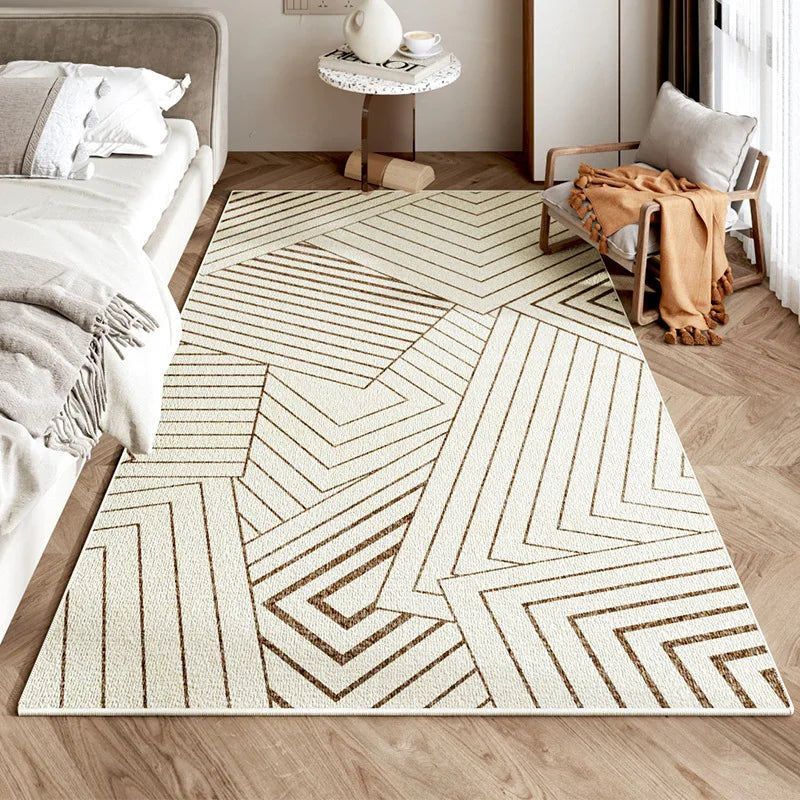 Minimalist Anti-Slip Floor Mat - Versatile Home Rug for Living Room, Bedroom & Kitchen