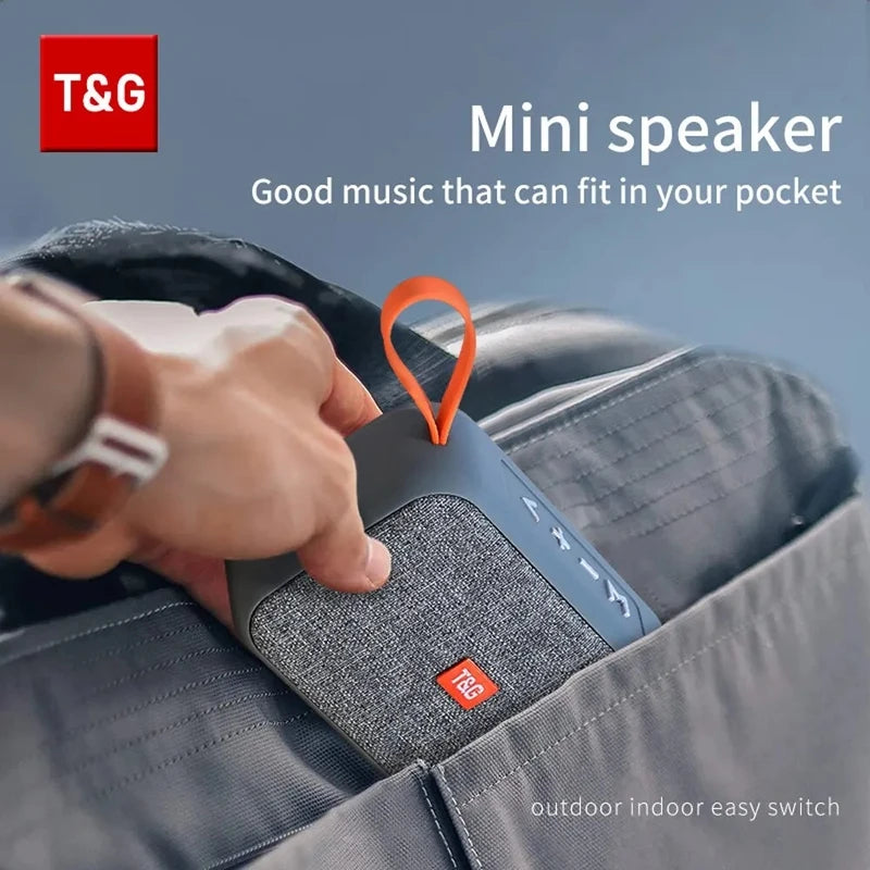 Portable Waterproof Bluetooth Speaker with FM Radio and AUX USB SD Support
