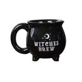 Halloween Witch Cauldron Coffee Mug Black Ceramic Drinkware - 340ml
