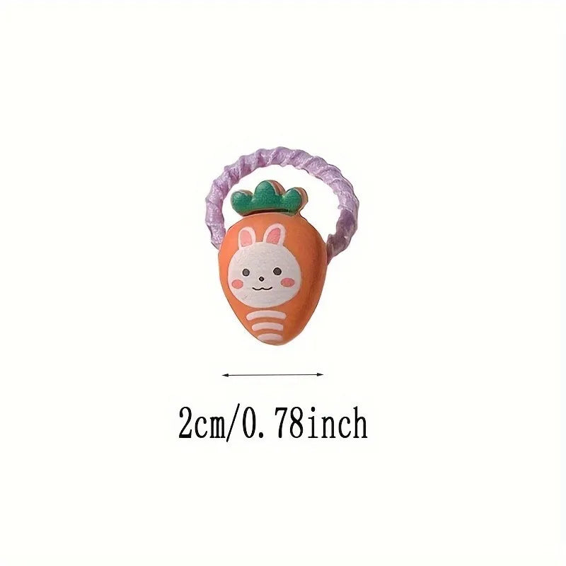 20-Pack Colorful Elastic Hair Ties for Girls - Stretchy & Smooth Hair Accessories