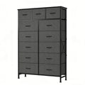 13-Drawer Fabric Dresser with Adjustable Feet Steel Frame Living Room Storage Cabinet