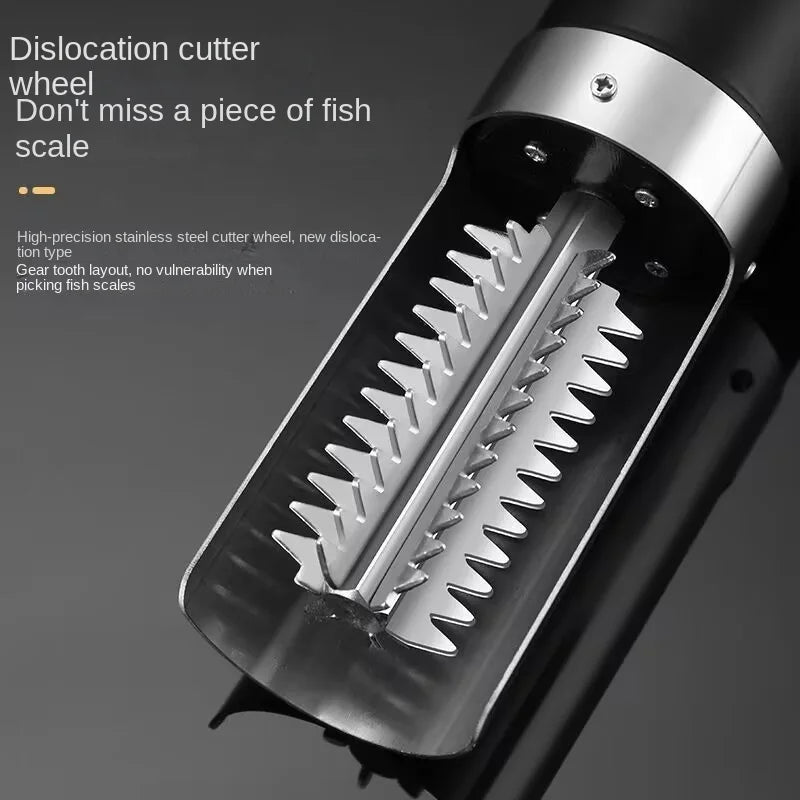 Electric Fish Scale Remover Waterproof Seafood Fish Cleaner USB Rechargeable