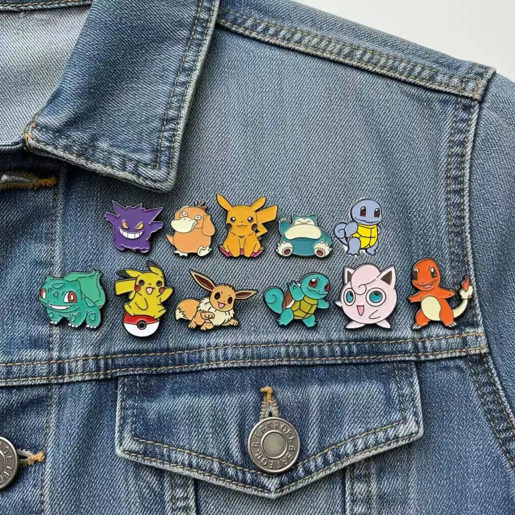 11 Pcs Enamel Pins Set Creative Bandage Brooches for Backpack Clothes Gift