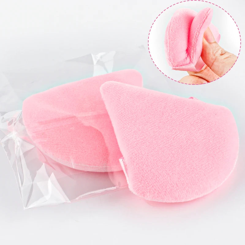 Triangle Powder Puff Set for Loose Powder & Foundation - Reusable & Washable Makeup Sponge