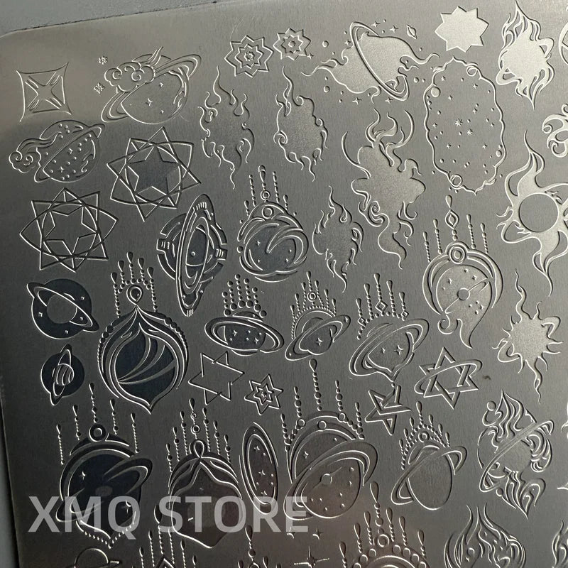 Nail Art Stamping Plates Set with Number & Letter Templates - Imageplate
