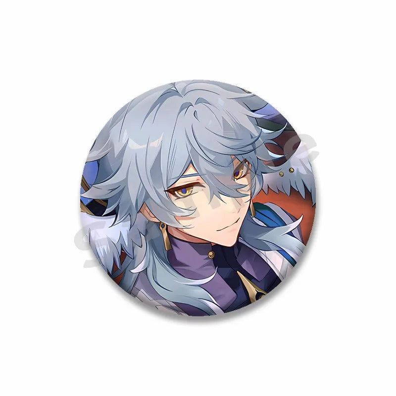 Honkai Star Rail Brooch Pin Set - Cute Cartoon Badge Accessories for Clothes & Backpack