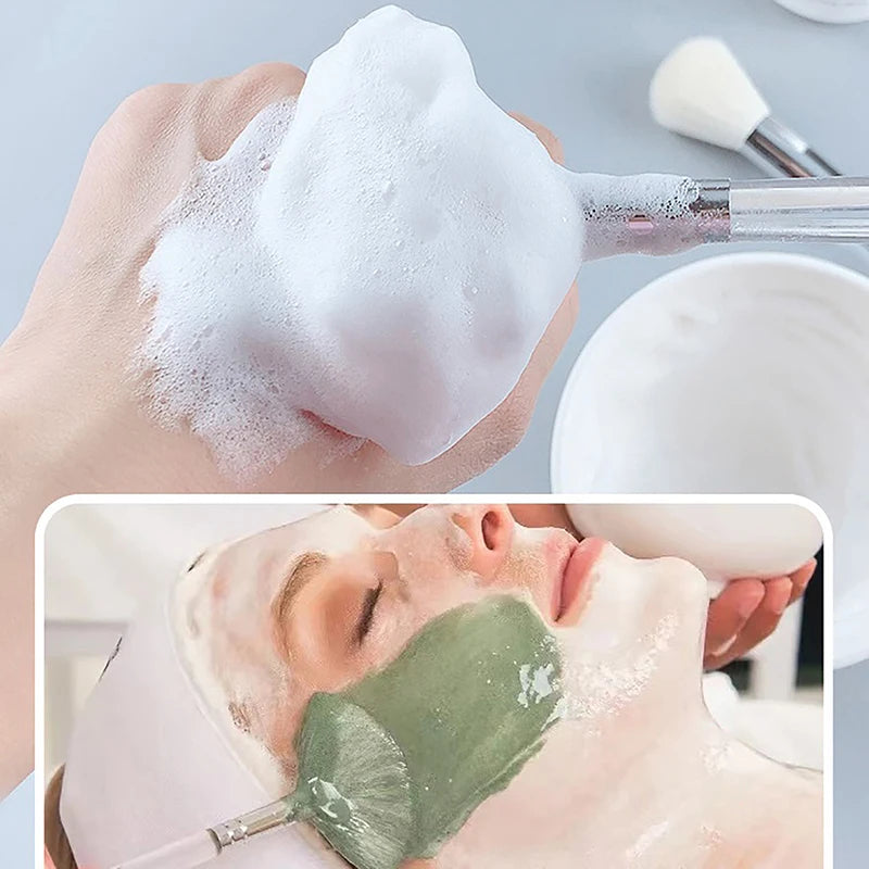 Facial Cleansing Brush with Soft Bristles for Deep Pore Cleaning and Mask Application