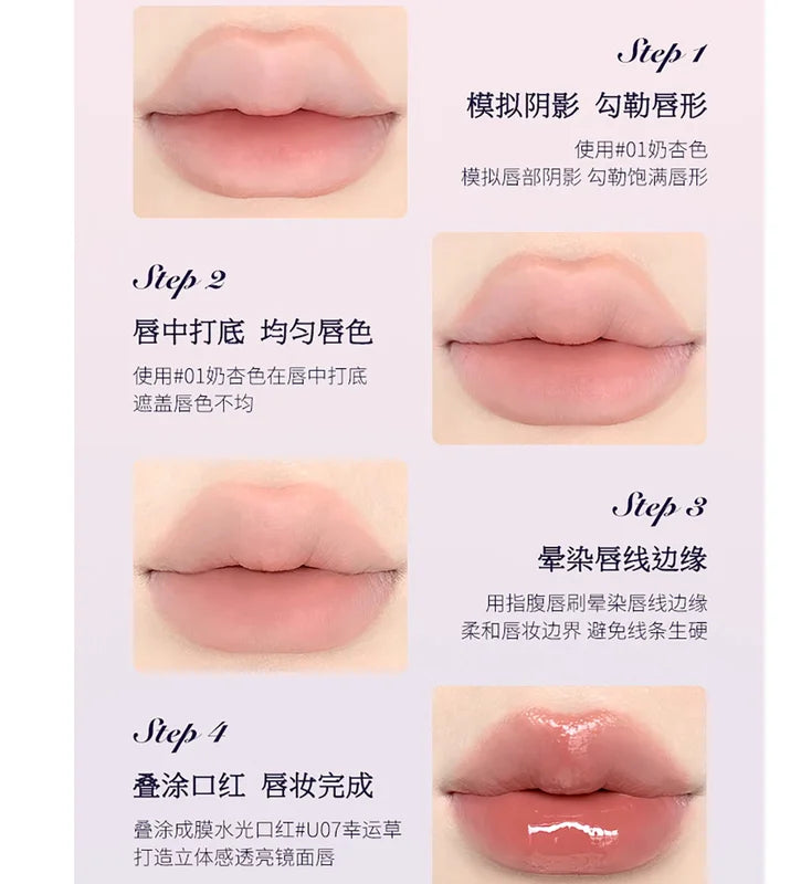 Unicorn Lipstick Pencil Lip Liner & Contouring Lip Makeup Kit - Nude Shades