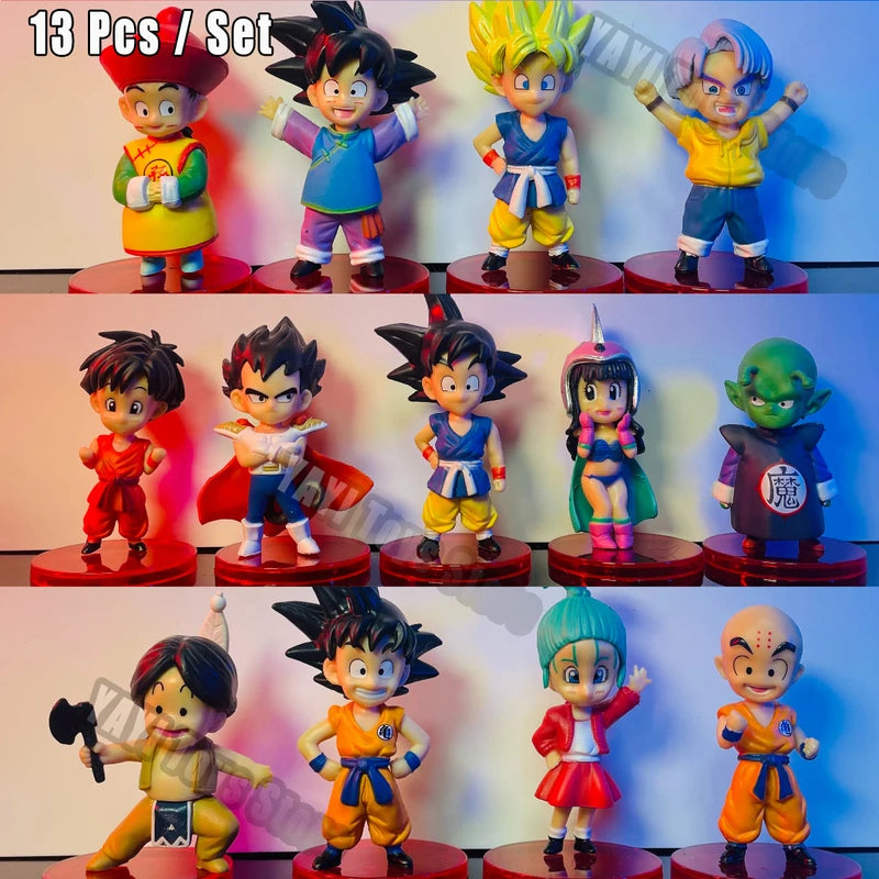 Dragon Ball Z Action Figures Set - Goku Vegeta Broly Piccolo Buu Collectible Toys