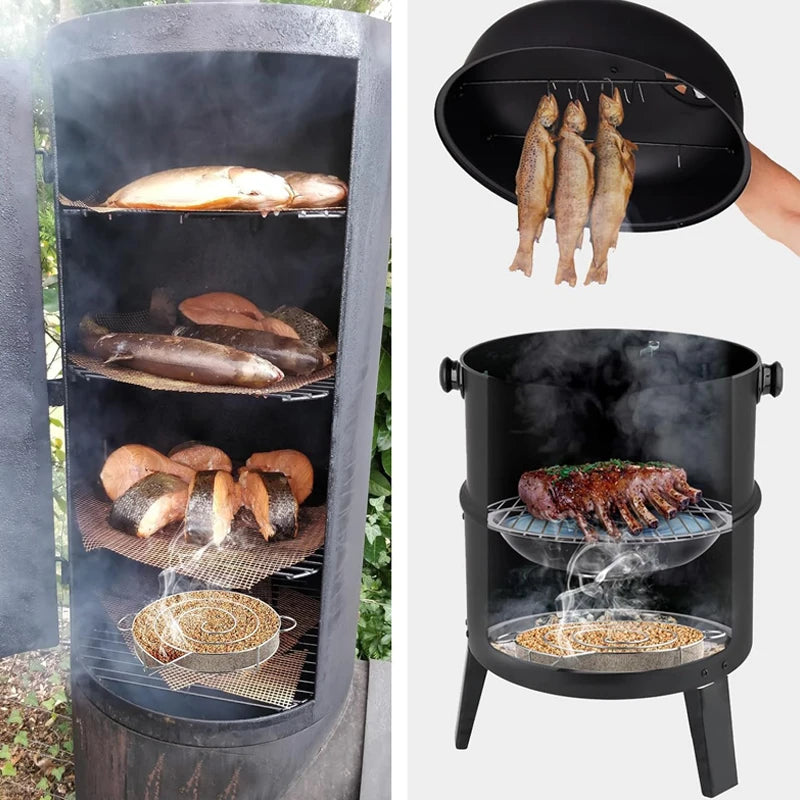 Stainless Steel Cold Smoke Generator for Outdoor BBQ & Salmon Smoking