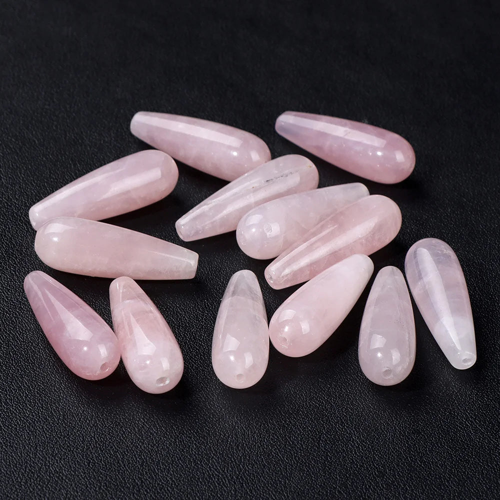 Natural TearDrop Chalcedony Beads Water Drop Jasper Beads for DIY Jewelry Making - Wholesale