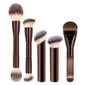5-Piece Makeup Brush Set with Double-Ended Kabuki Contour Blending Tools