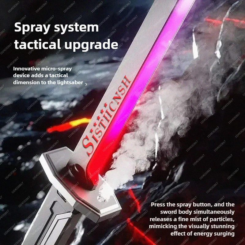Colorful Glowing Sword Toy with Spark & Smoke Effects – Kids Christmas Birthday Gift
