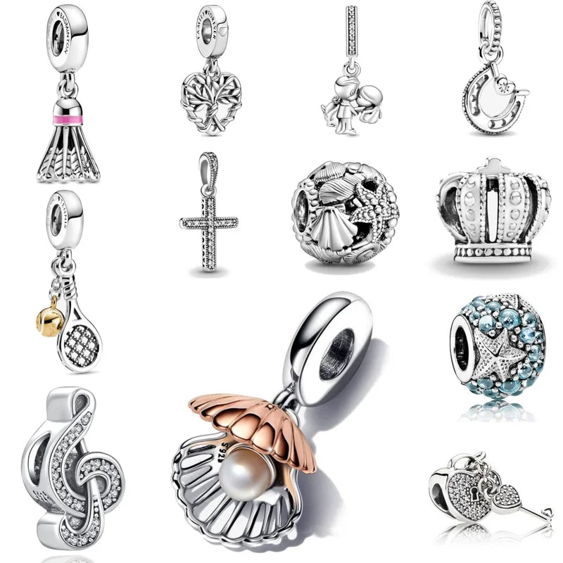 Charm Pendant Bead for DIY Jewelry Making 2026 Spring Dog Chicken Plate Gift