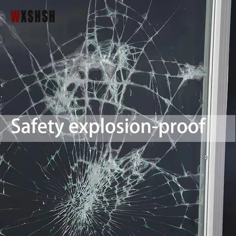 Clear Window Security Film - Anti Shatter Glass Safety Protection for Home & Office