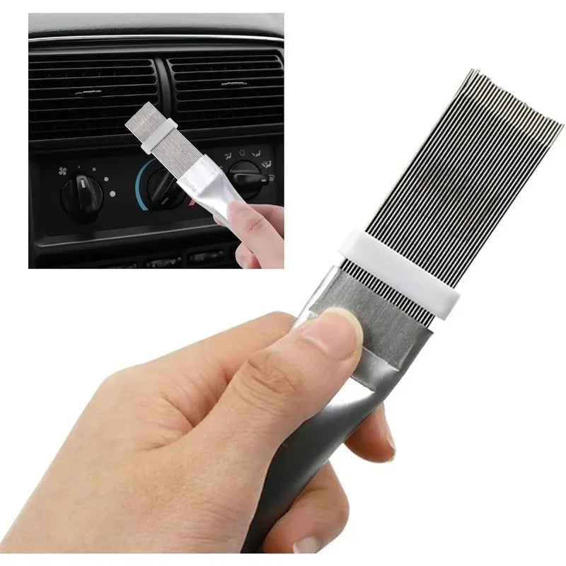Multi-Function Dryer & Refrigerator Coil Cleaning Brush Set - Metal Radiator Coil Tools