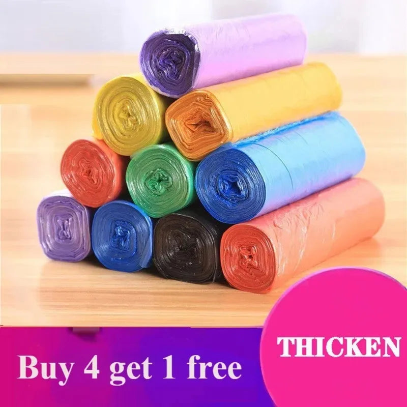 Disposable Garbage Bags for Household Cleaning - Durable Plastic Trash Bags