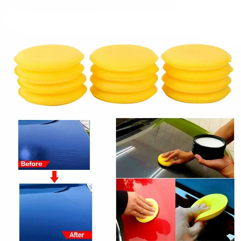 12-36Pcs Car Polishing Pads Waxing Sponges for Vehicle Detailing & Cleaning