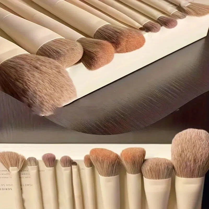10-Piece Professional Makeup Brush Set with Versatile Face and Eye Brushes