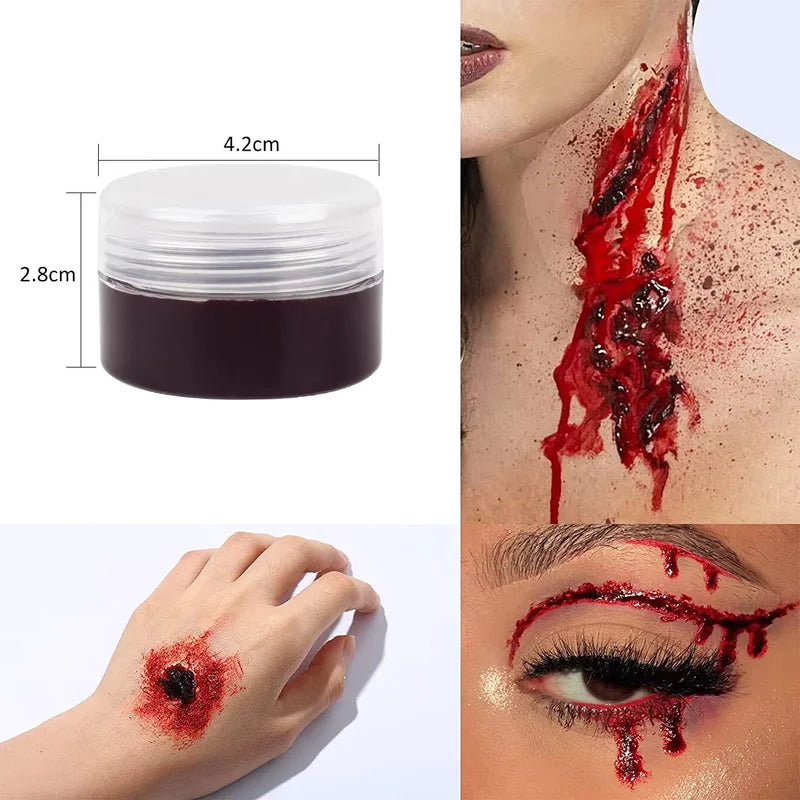 Special Effects Makeup Kit with Wax for Wounds and Scars Halloween Stage FX