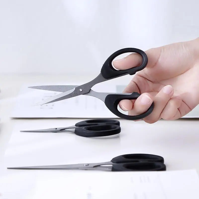 Multi-Purpose Household Scissors - 12cm Stainless Steel Blades, Ergonomic Handle
