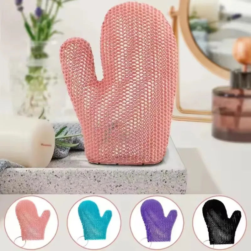 Honeycomb TPU Exfoliating Shower Glove - Quick-Drying Body Scrubber Sponge