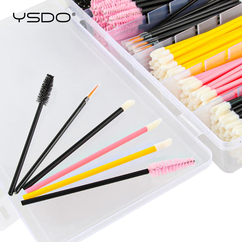 300Pcs Makeup Brush Set with Case - Eyeliner, Lip, Eyeshadow & Lash Applicators