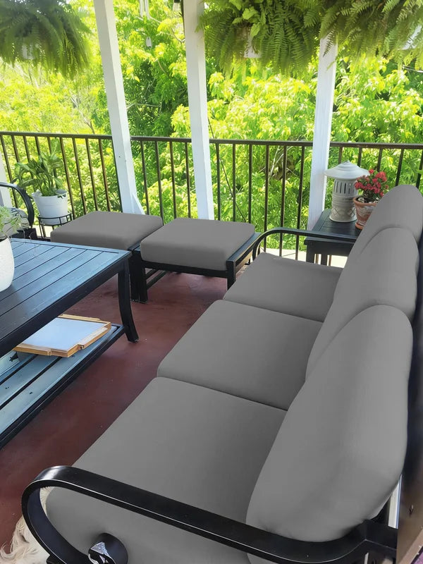 Outdoor Tropical Print Sofa Cushion Covers - Non-Slip Waterproof Furniture Protectors