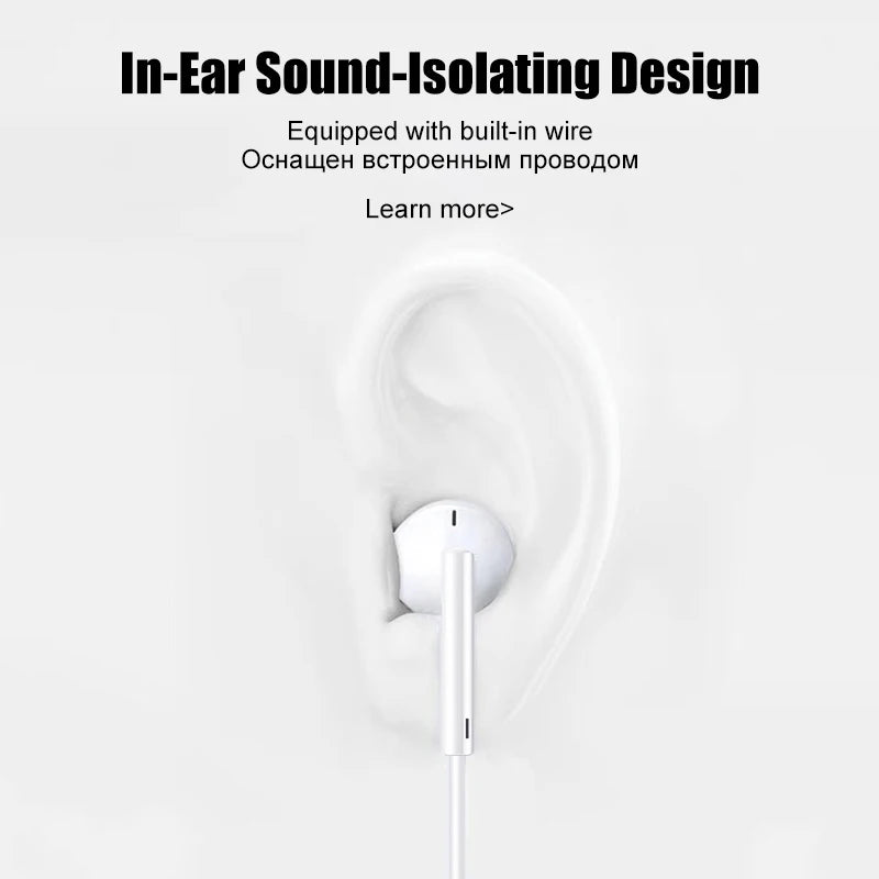 In-Ear Wired Earphones for Apple Devices, Laptops & Tablets - Multiple Colors