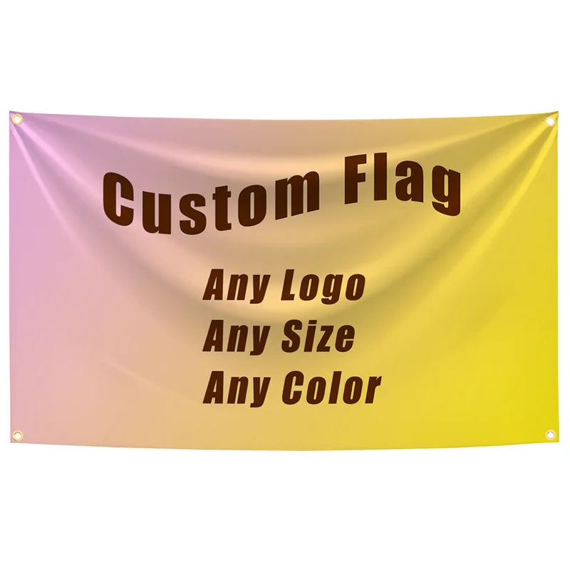 Custom Motorcycle Car Sports Logo Flag Polyester Banner Wall Art - 90x150cm