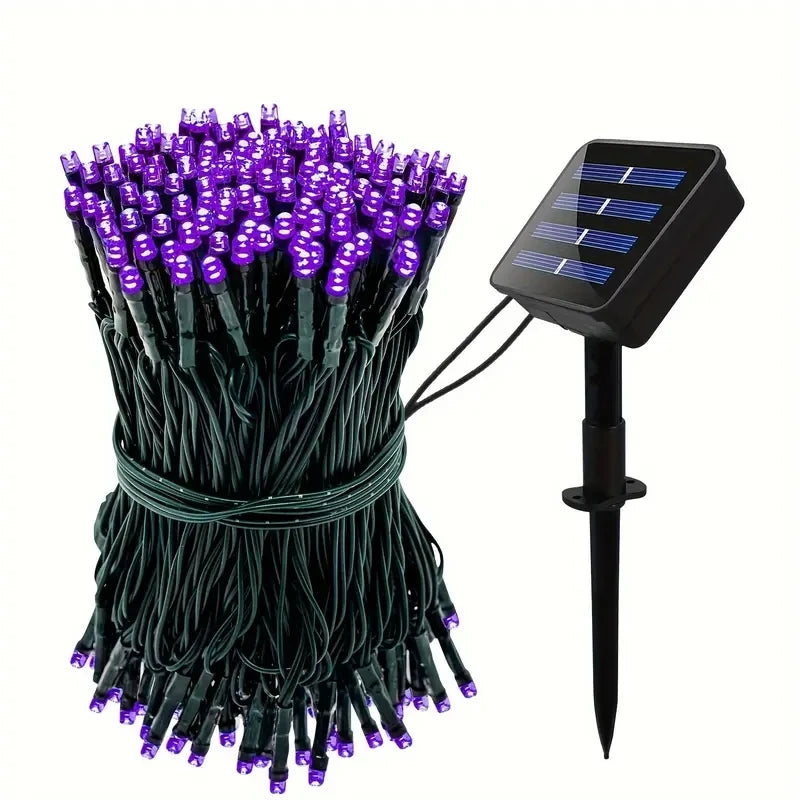 Solar String Fairy Lights Waterproof Outdoor Garland for Holiday Decor