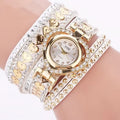 Fashion Rhinestone Heart Dial Women’s Watch with Velvet Band