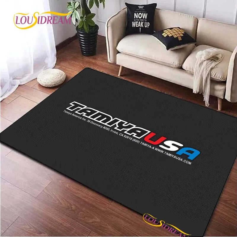 Mini 4WD Racing Carpet Floor Mat for Living Room Bedroom Kitchen Kids Non-slip Rug