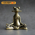 Solid Copper Incense Holder Frog Tea Pet Zen Frog Ornament